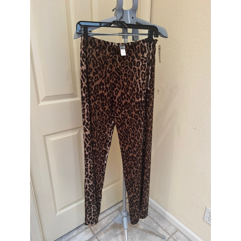 Dolce and Gabbana beachwear leopard print cover-up pants size M  NWT!